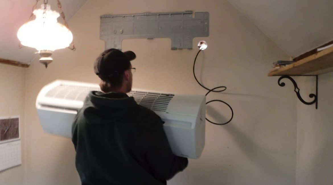 Installing heat pump