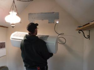 Installing heat pump